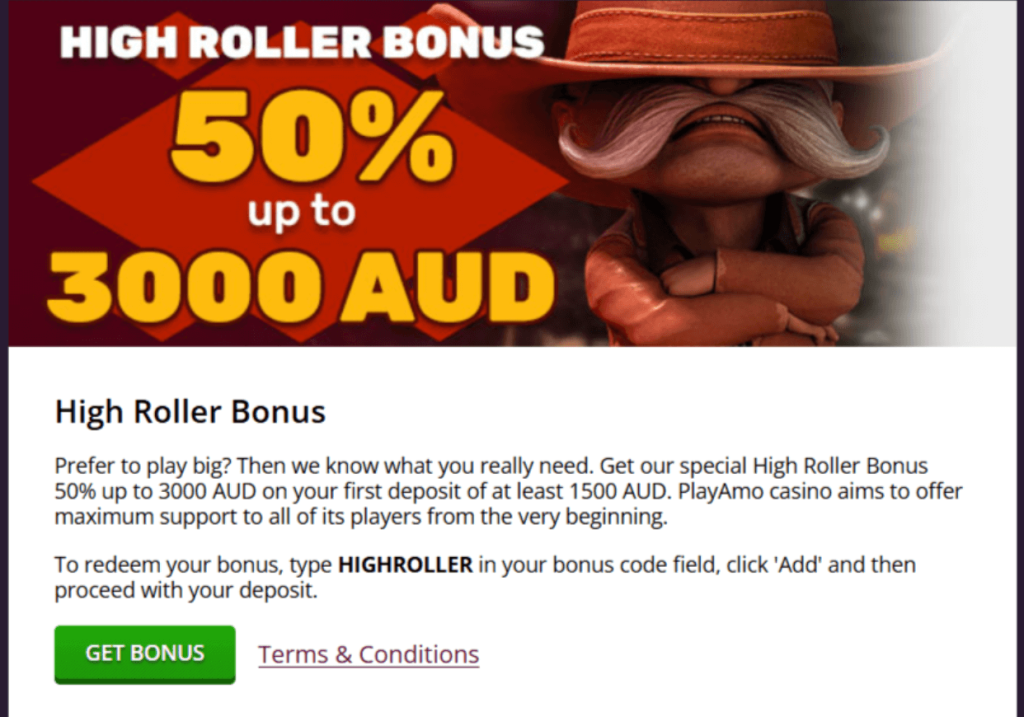 High Roller Bonus