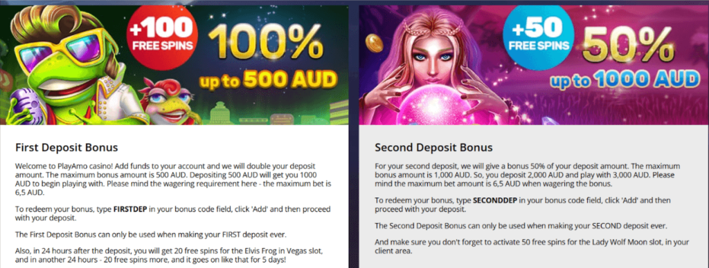 Understanding PlayAmo Welcome Bonus